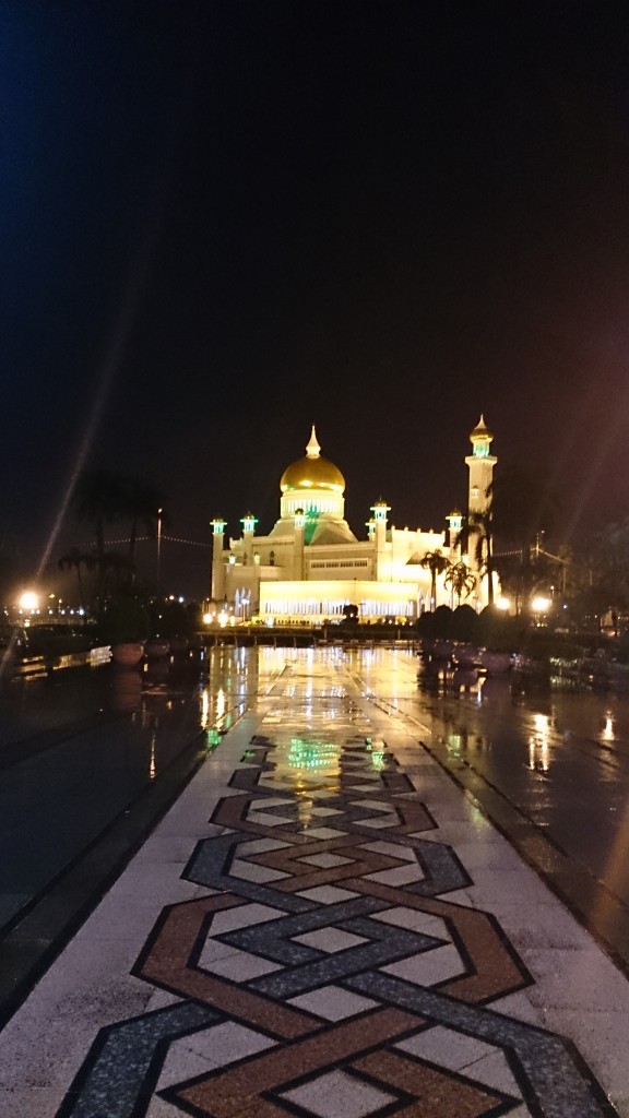 汶萊 清真寺夜景